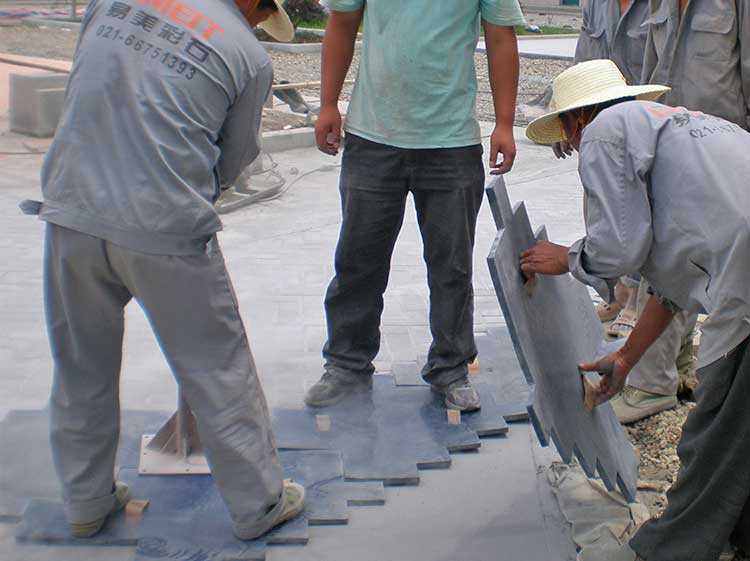 印花地坪模具圖片和價格