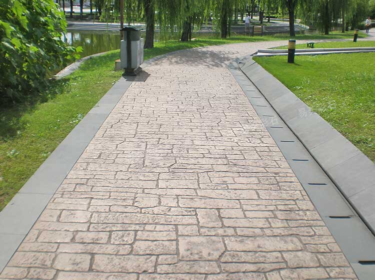 羞羞视频观看壓花路麵做法，隻要有模具和材料，小